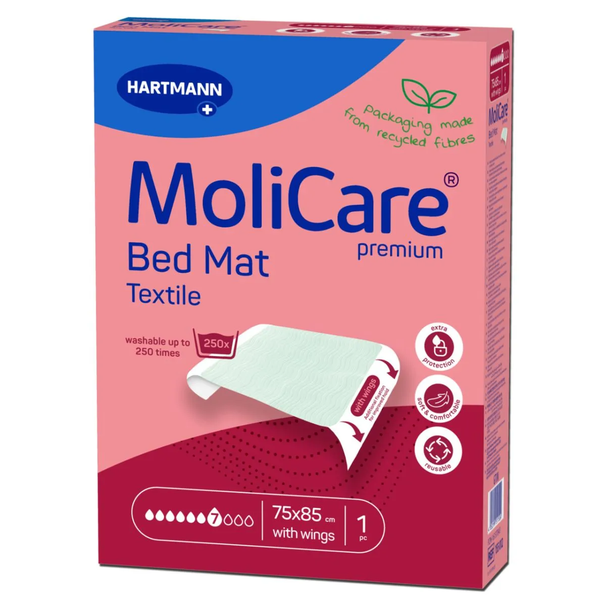 MOLICARE BED MAT TEXTILE 75X85CM TIIBADEGA N1 - Product Image