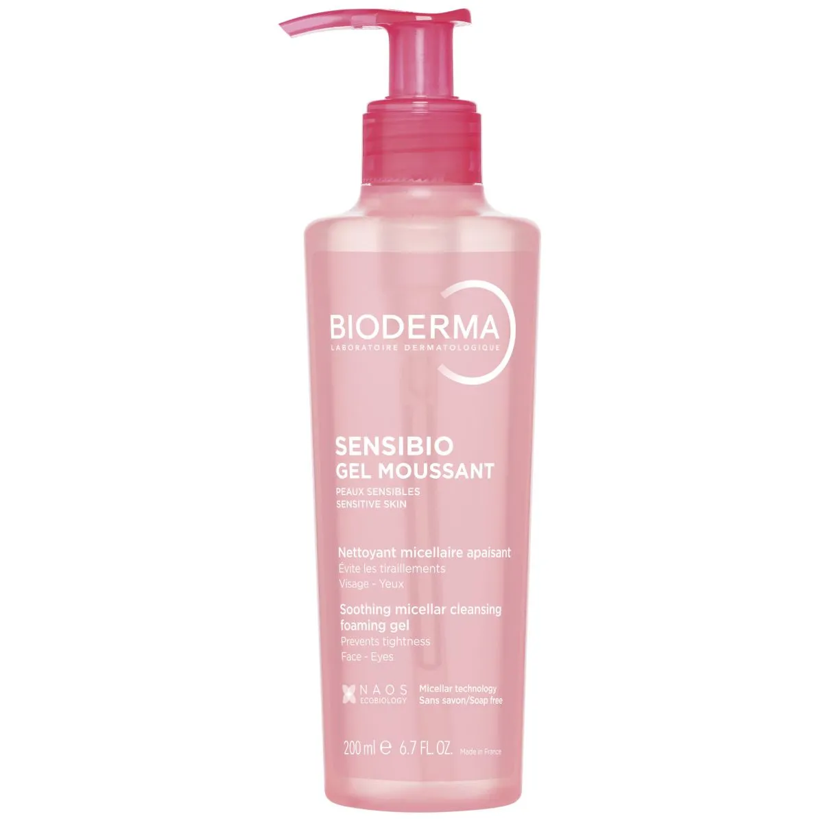 BIODERMA SENSIBIO NÄOPESUGEEL TUNDLIKULE NAHALE 200ML - Product Image