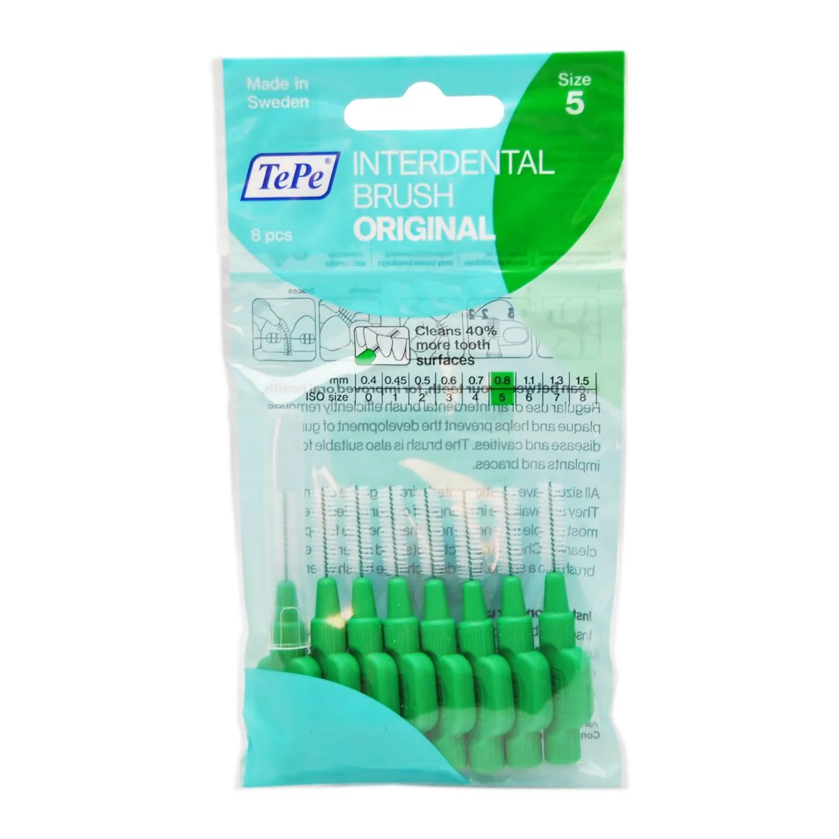 TEPE INTERDENTAALHARJAD NR.5 (0,8MM) N8 - Product Image