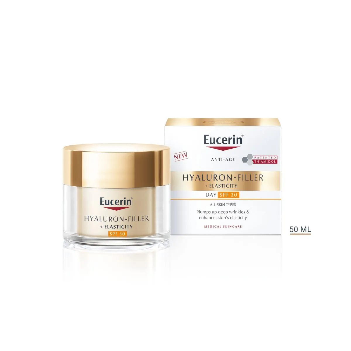 EUCERIN HYALURON FILLER+ELASTICITY PÄEVAKREEM SPF30 50ML - Product Image
