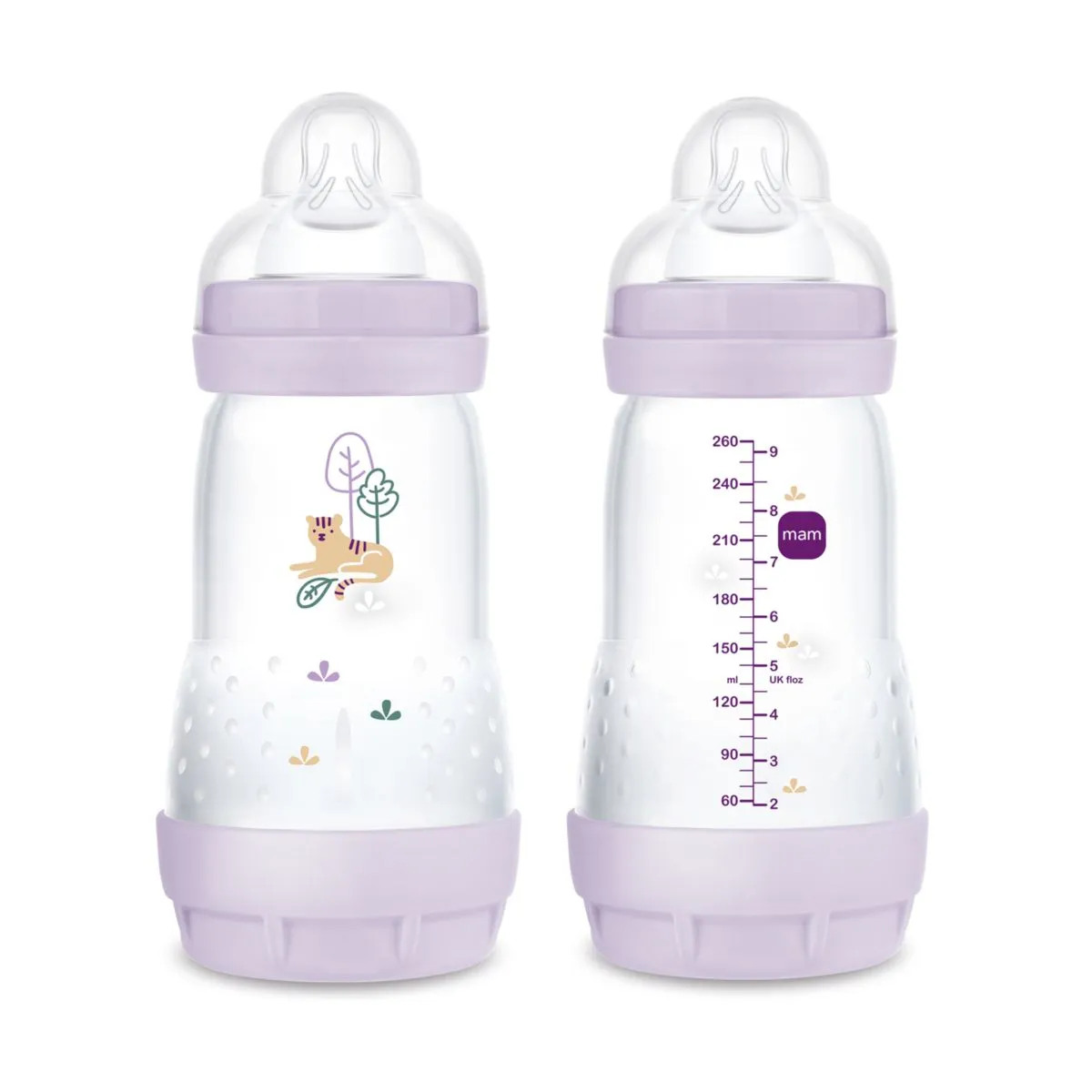 MAM EASY START ANTI-COLIC LUTIPUDEL 260ML ROOSA - Product Image