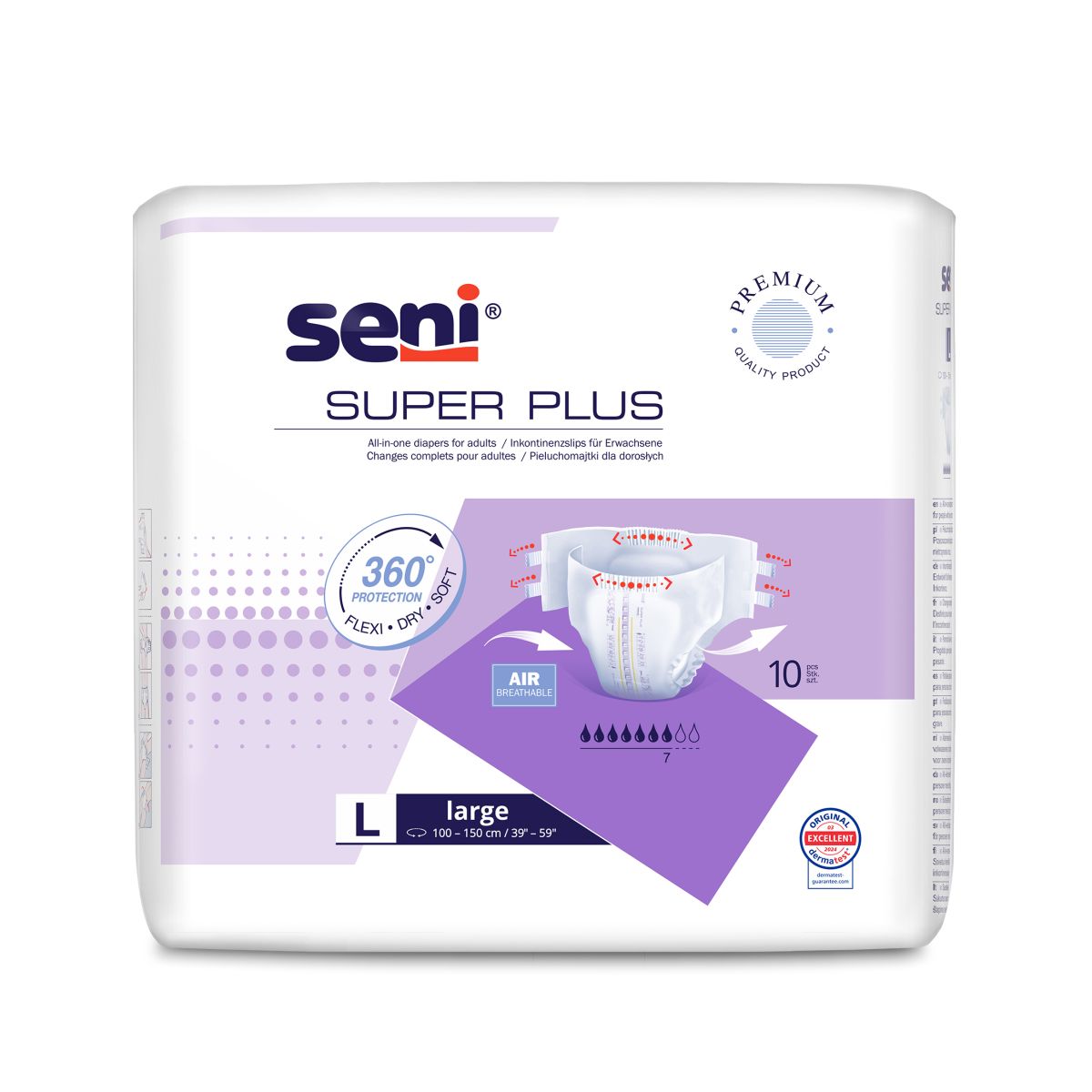 SENI SUPER PLUS PÜKSMÄHKMED L 3200ML N10 - Product Image