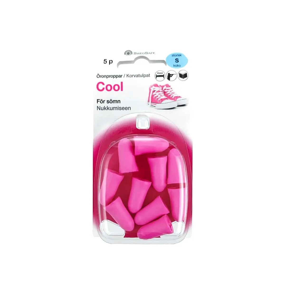 KÕRVATROPID SWEDSAFE COOL SMALL PEHMEST VAHUST ROOSAD N10 5 PAARI - Product Image