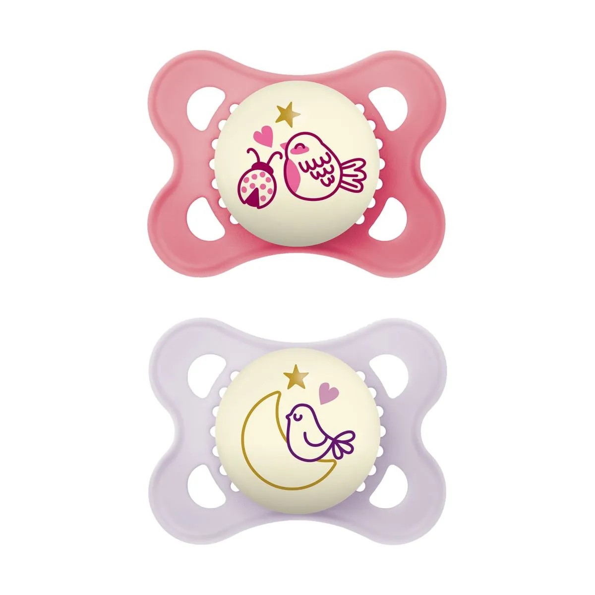 MAM HELENDAV ÖÖLUTT SILIK. 0-6 KUUD ROOSA N2 - Product Image