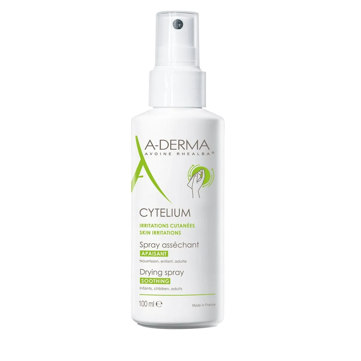 A-DERMA CYTELIUM KEHASPREI KUIVATAV JA RAHUSTAV 100ML - Product Image