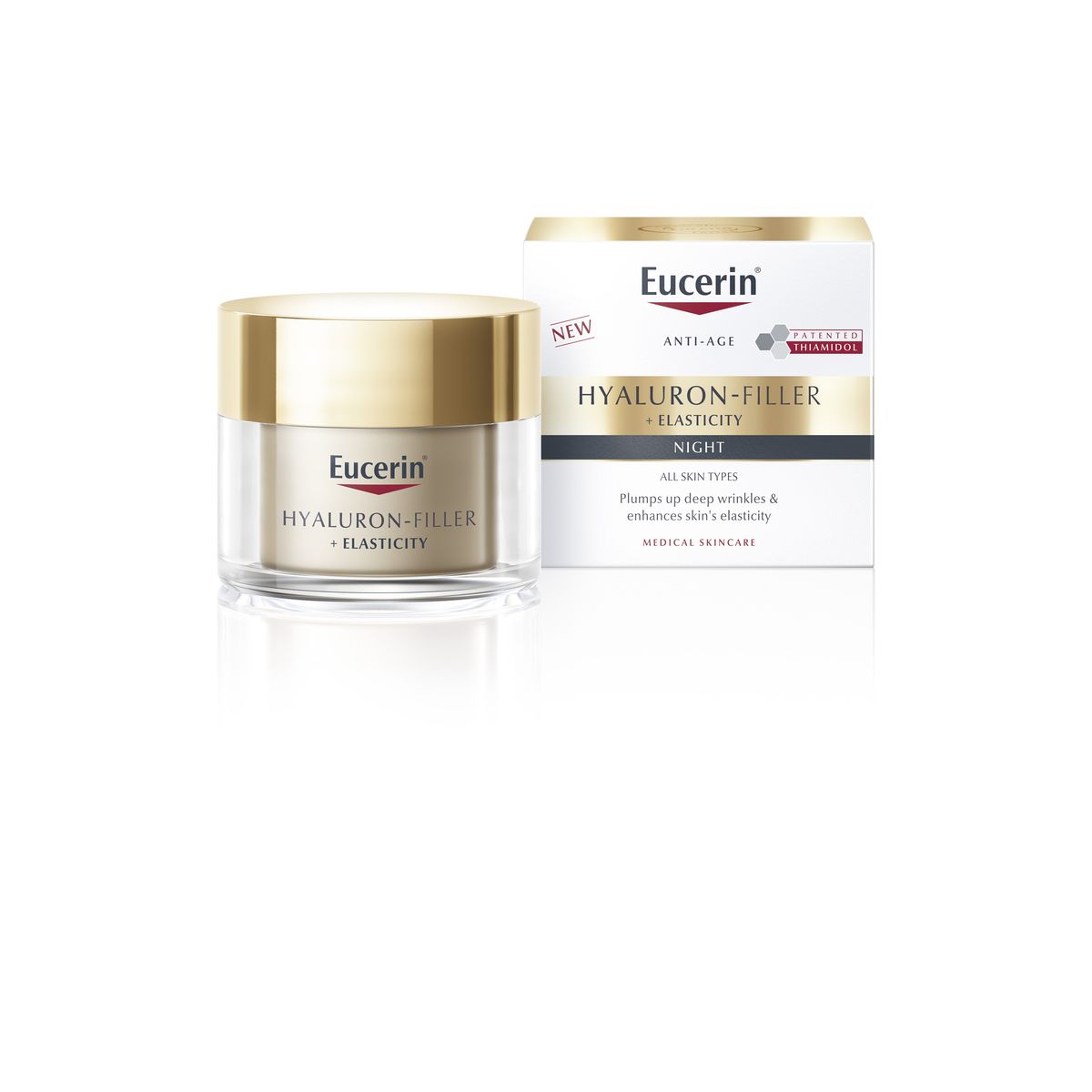 EUCERIN HYALURON FILLER+ELASTICITY ÖÖKREEM 50ML - Product Image