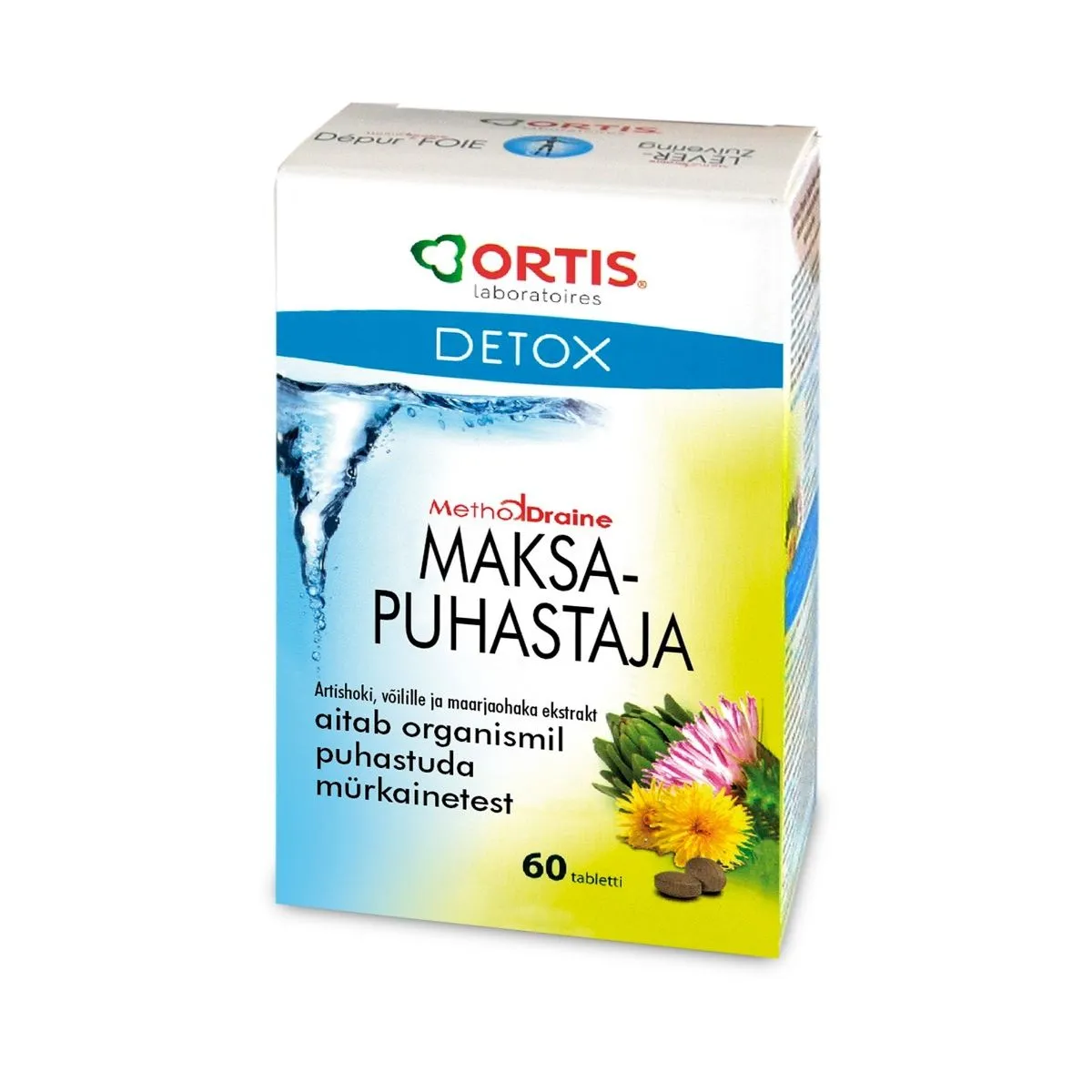 METHODDRAINE DETOX MAKSAPUHASTAJA TBL N60 - Product Image