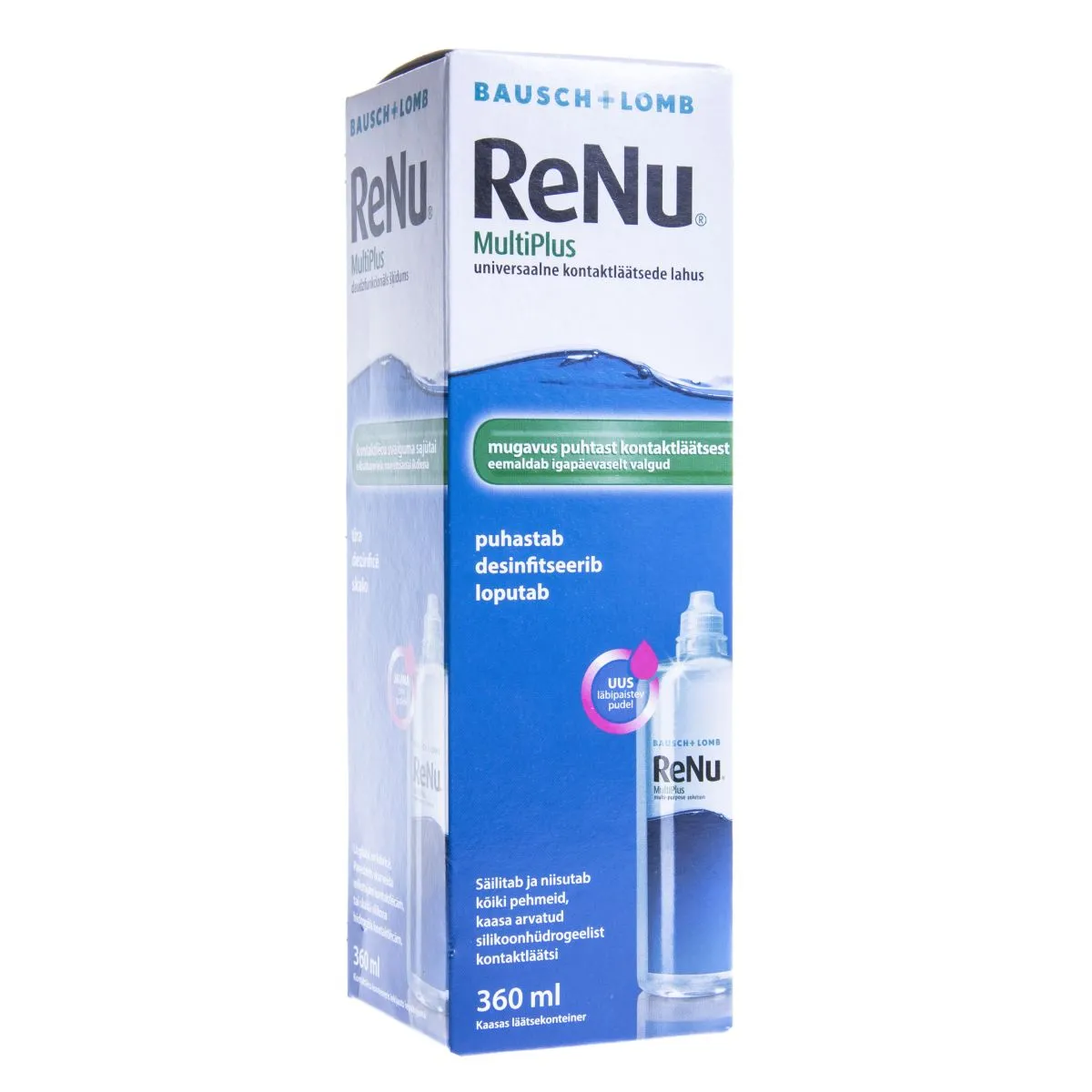 BAUSCH&LOMB RENU MULTIPLUS 360ML (KONTAKTLÄÄTSEDE DES.LAH) - Product Image