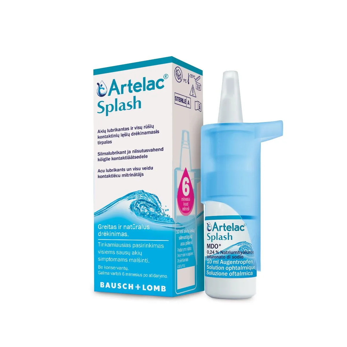 ARTELAC SPLASH SILMATILGAD 10ML - Product Image