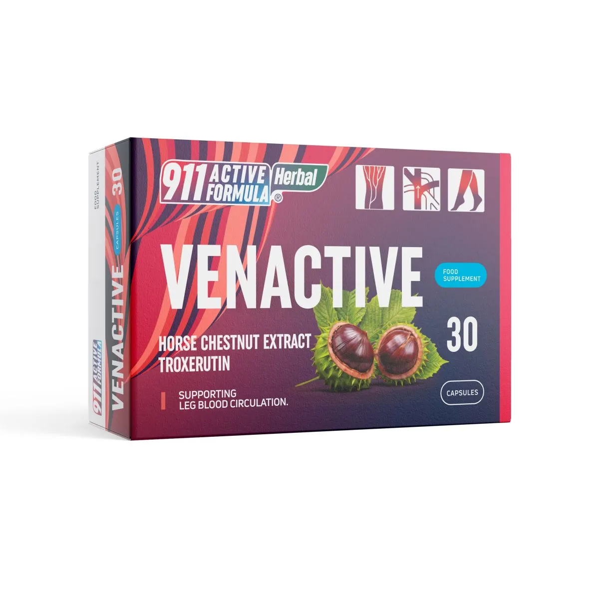 911 ACTIVE FORMULA HERBAL VENACTIVE KAPSLID N30 - Product Image