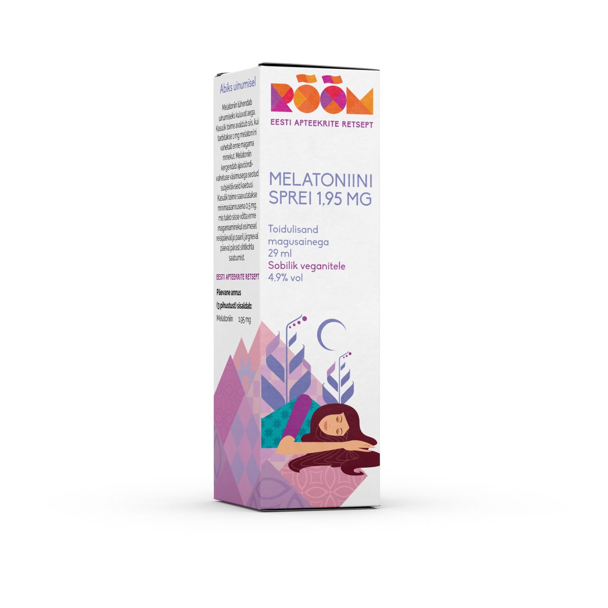 RÕÕM MELATONIINI SPREI 1,95MG 29ML - Product Image