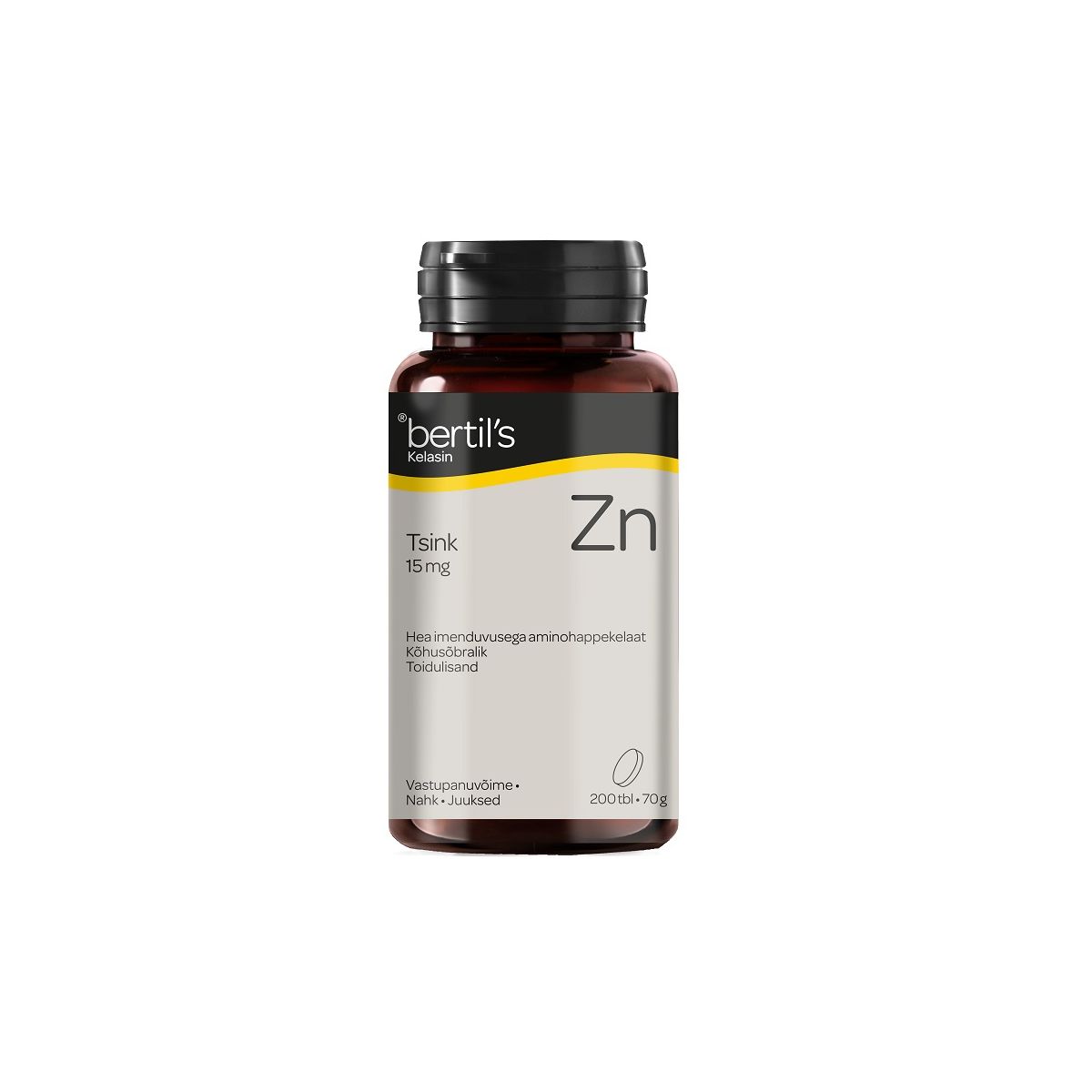 BERTILS TSINK TBL 15MG N200 - Product Image