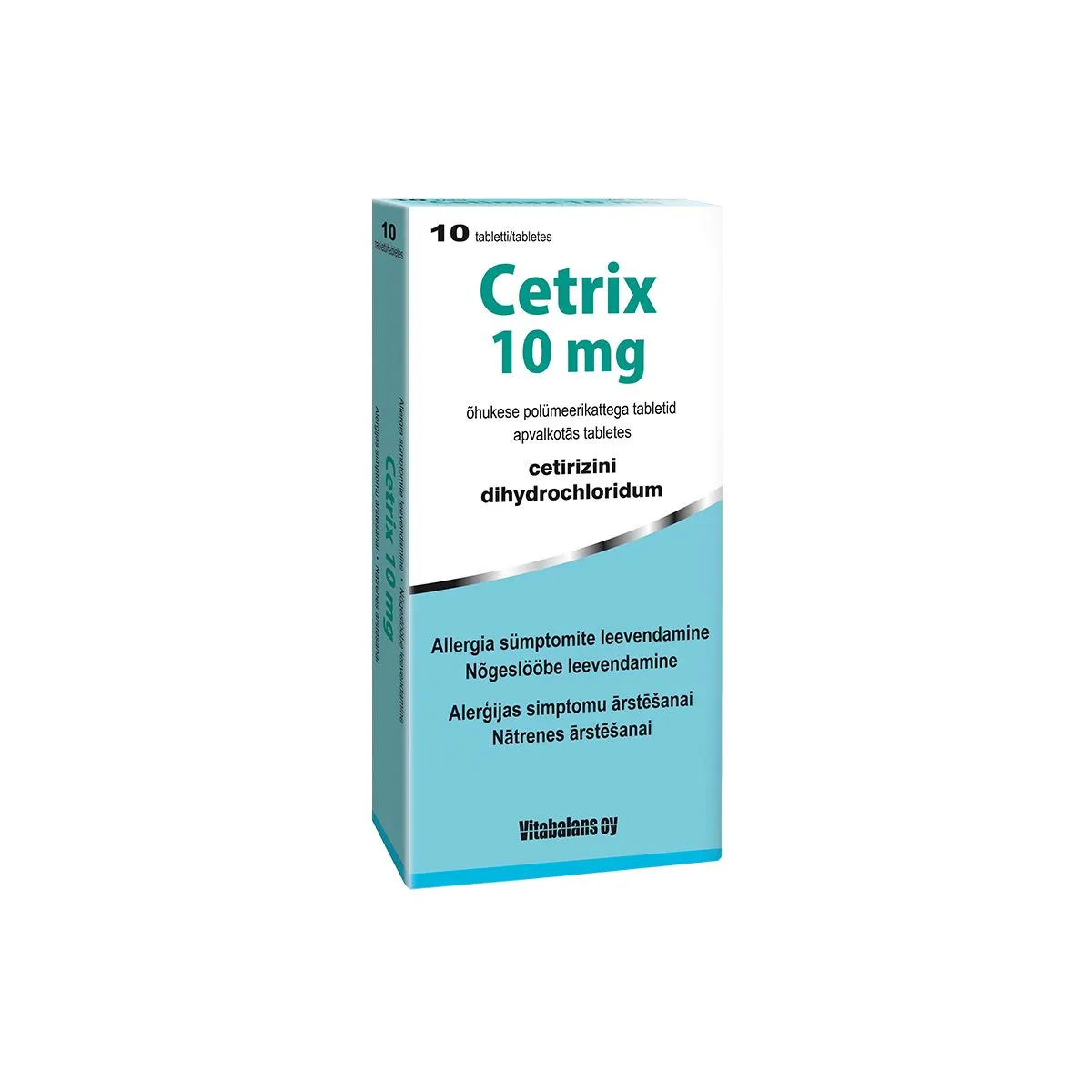 CETRIX 10MG TBL N10 - Product Image