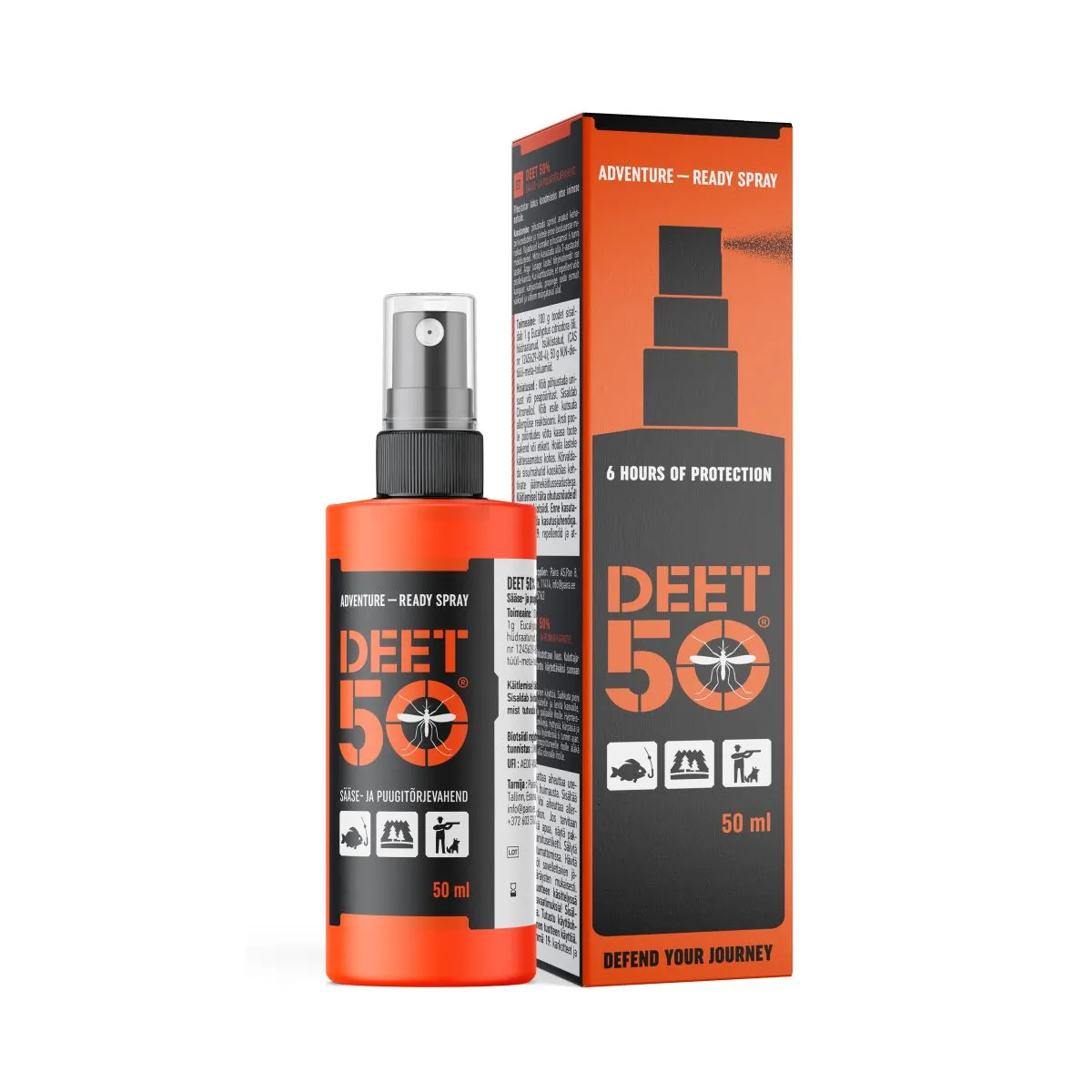 DEET 50 SÄÄSE- JA PUUGITÕRJEVAHEND 50ML - Product Image