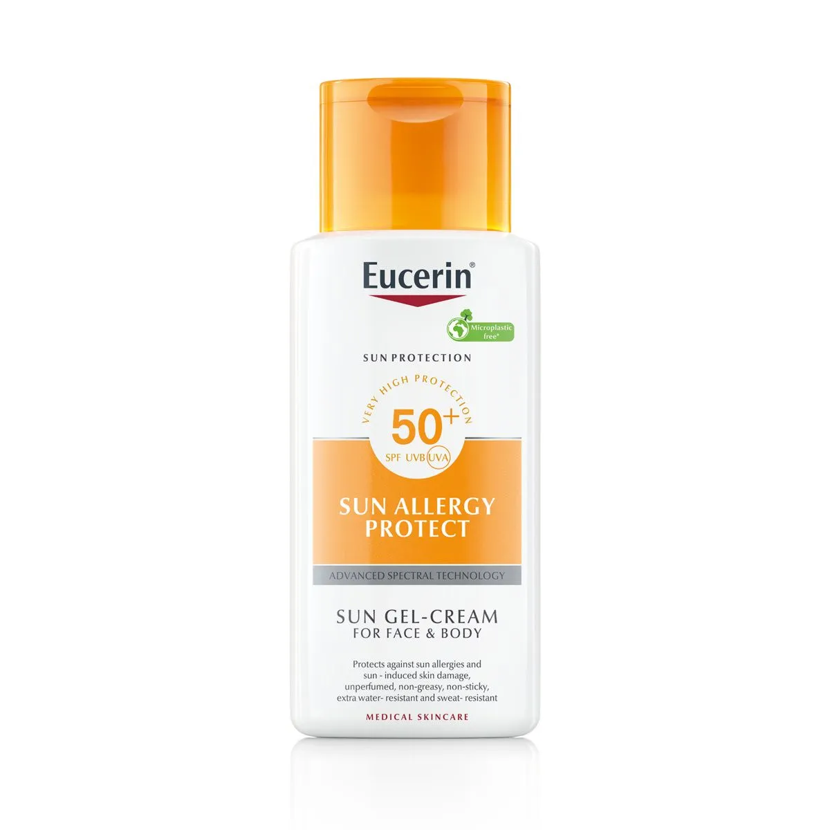 EUCERIN SUN PÄIKESEALLERGIAT ENNETAV KREEM-GEEL SPF50 150ML - Product Image