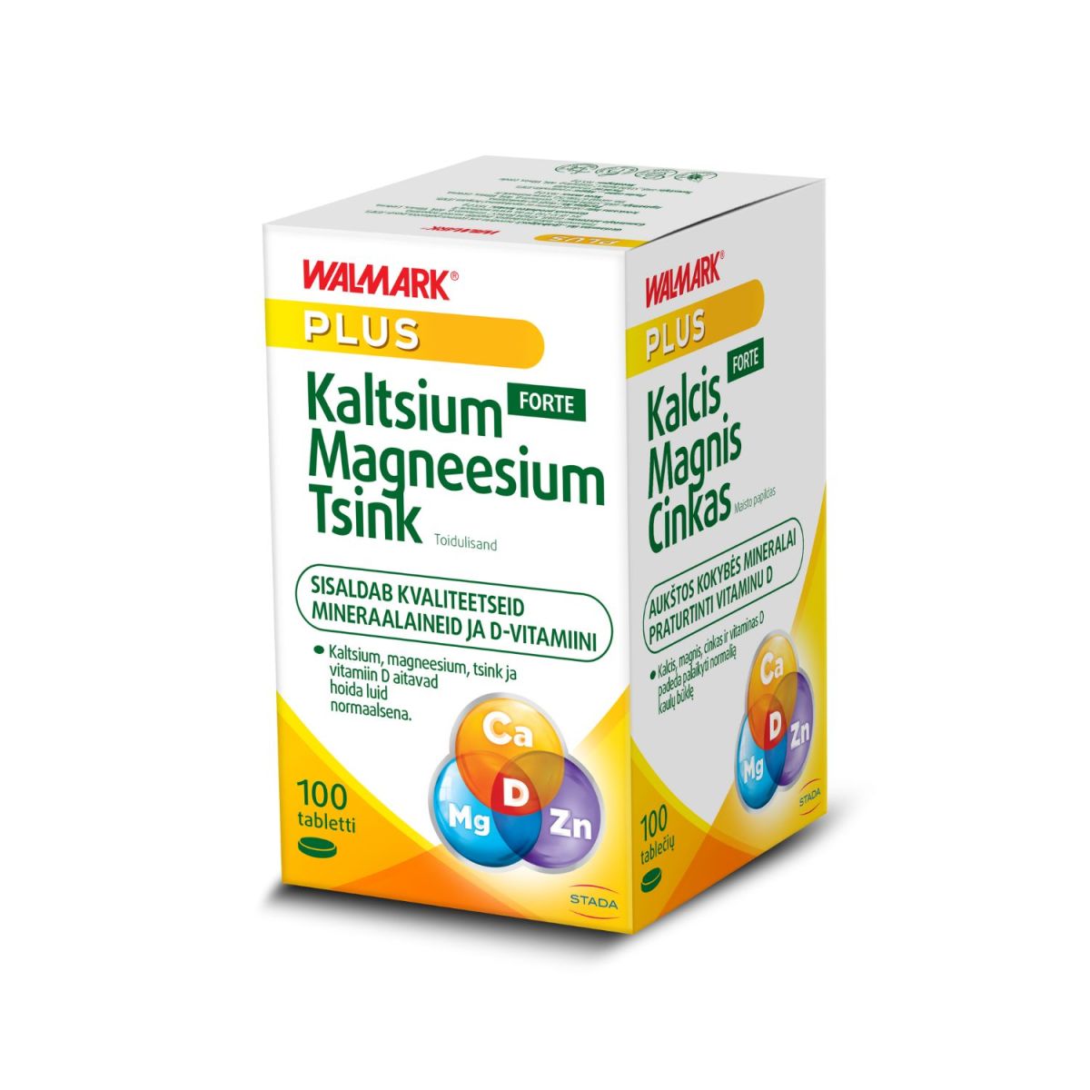 WALMARK KALTSIUM MAGNEESIUM TSINK FORTE TBL N100 - Product Image