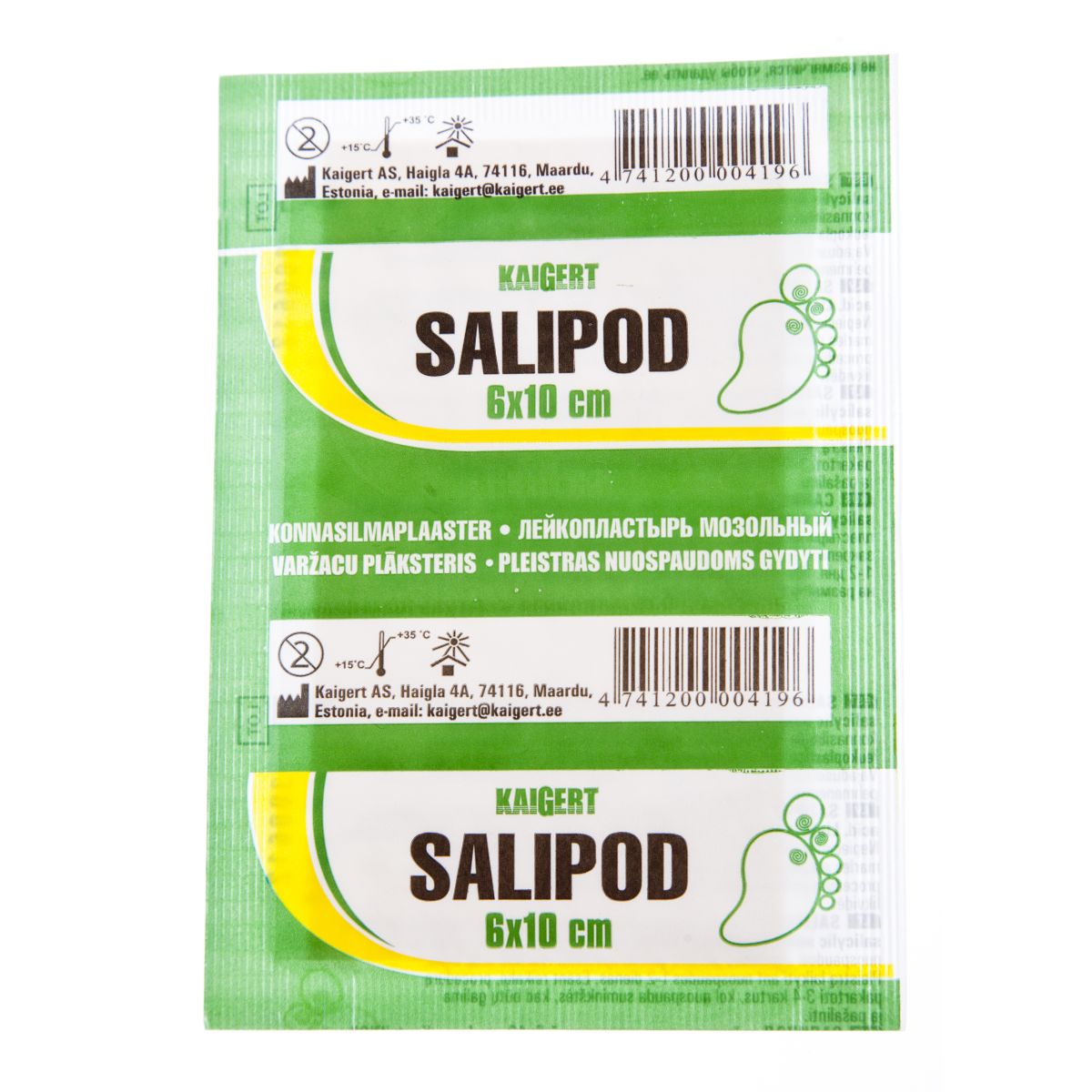 SALIPOD KONNASILMAPLAASTER 6X10CM (KAIGERT) - Product Image