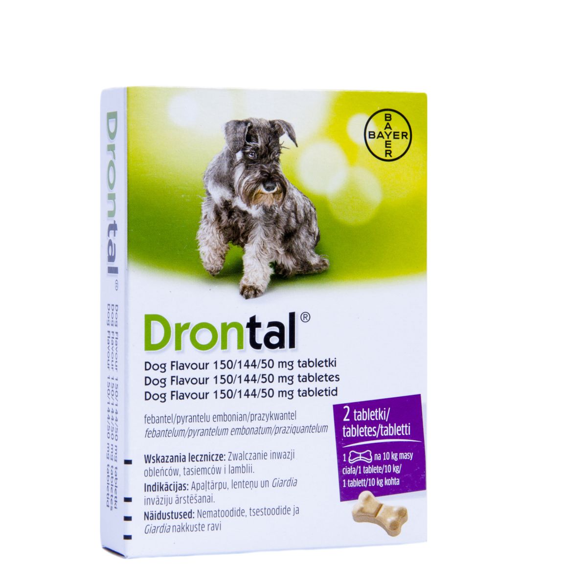 DRONTAL DOG FLAVOUR TBL 150MG+50MG+50MG N2 - Product Image