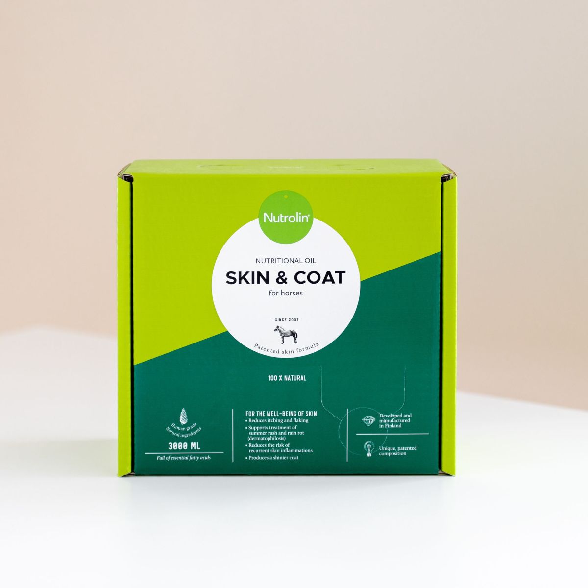 Nutrolin Skin & Coat õli hobusele 3000 ml - Product Image