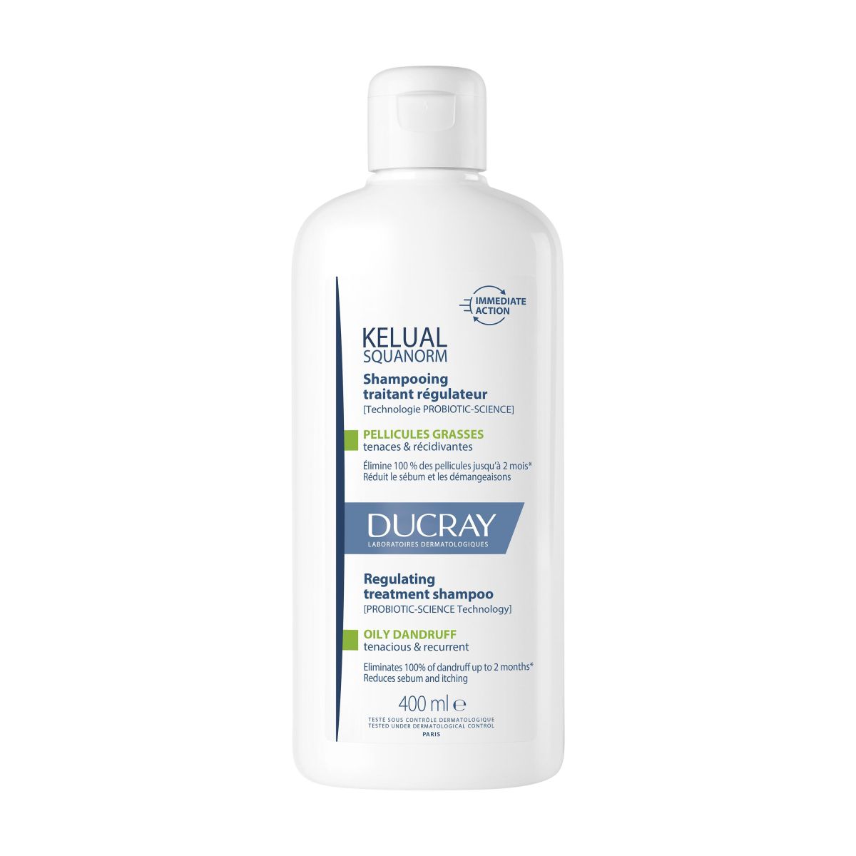 DUCRAY KELUAL SQUANORM SHAMPOON RASUSELE KÕÕMALE 400ML - Product Image