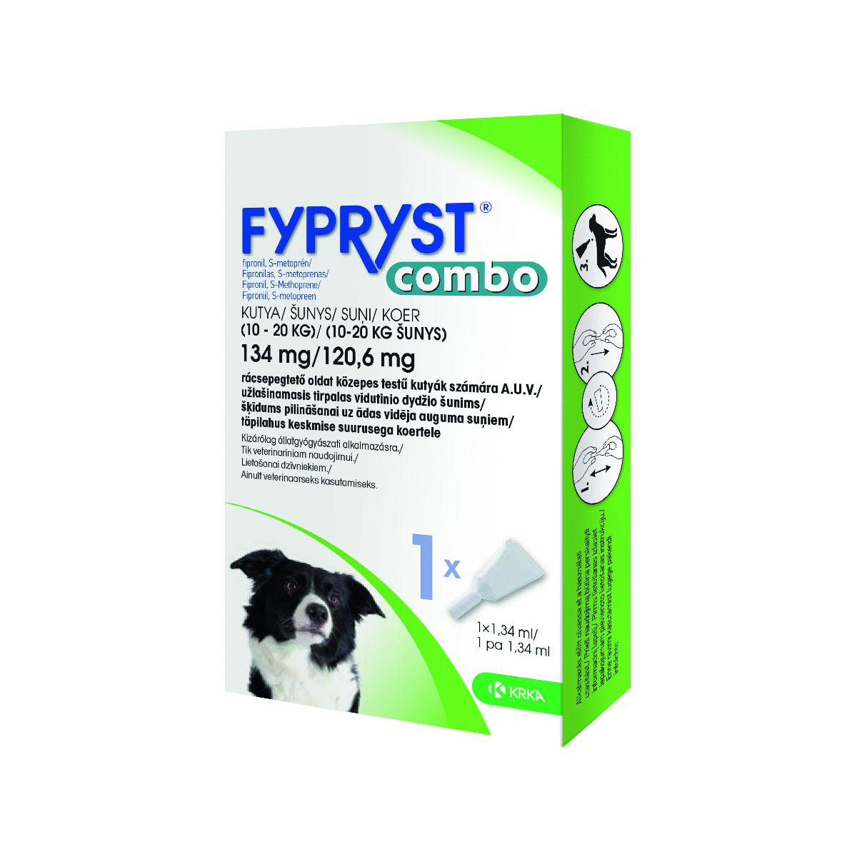 FYPRYST COMBO TÄPILAHUS 134+120,6MG/1,34ML N1 (10-20KG) - Product Image