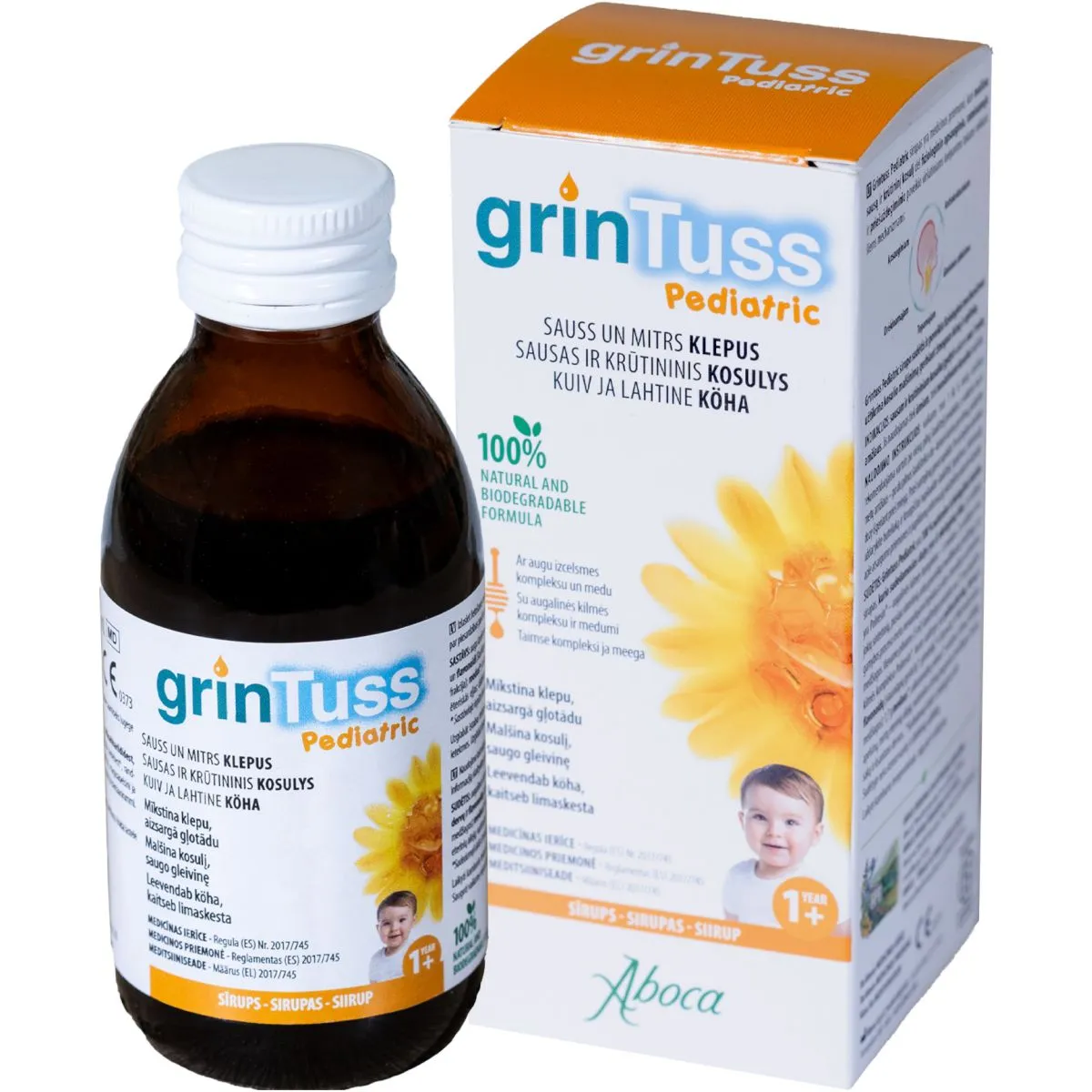 GRINTUSS PEDIATRIC SIIRUP 180G - Product Image