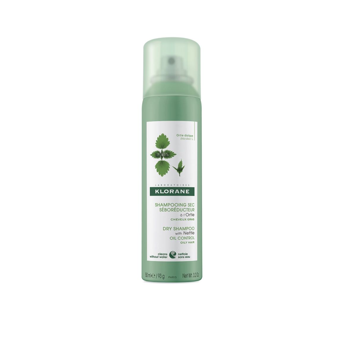 KLORANE KUIVSHAMPOON NÕGESE EKSTRAKTIGA 150ML - Product Image