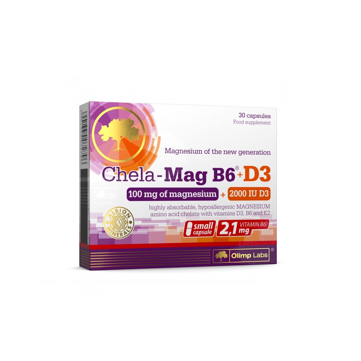 OLIMPLABS CHELA-MAG B6+D3 KAPSLID N30 - Product Image