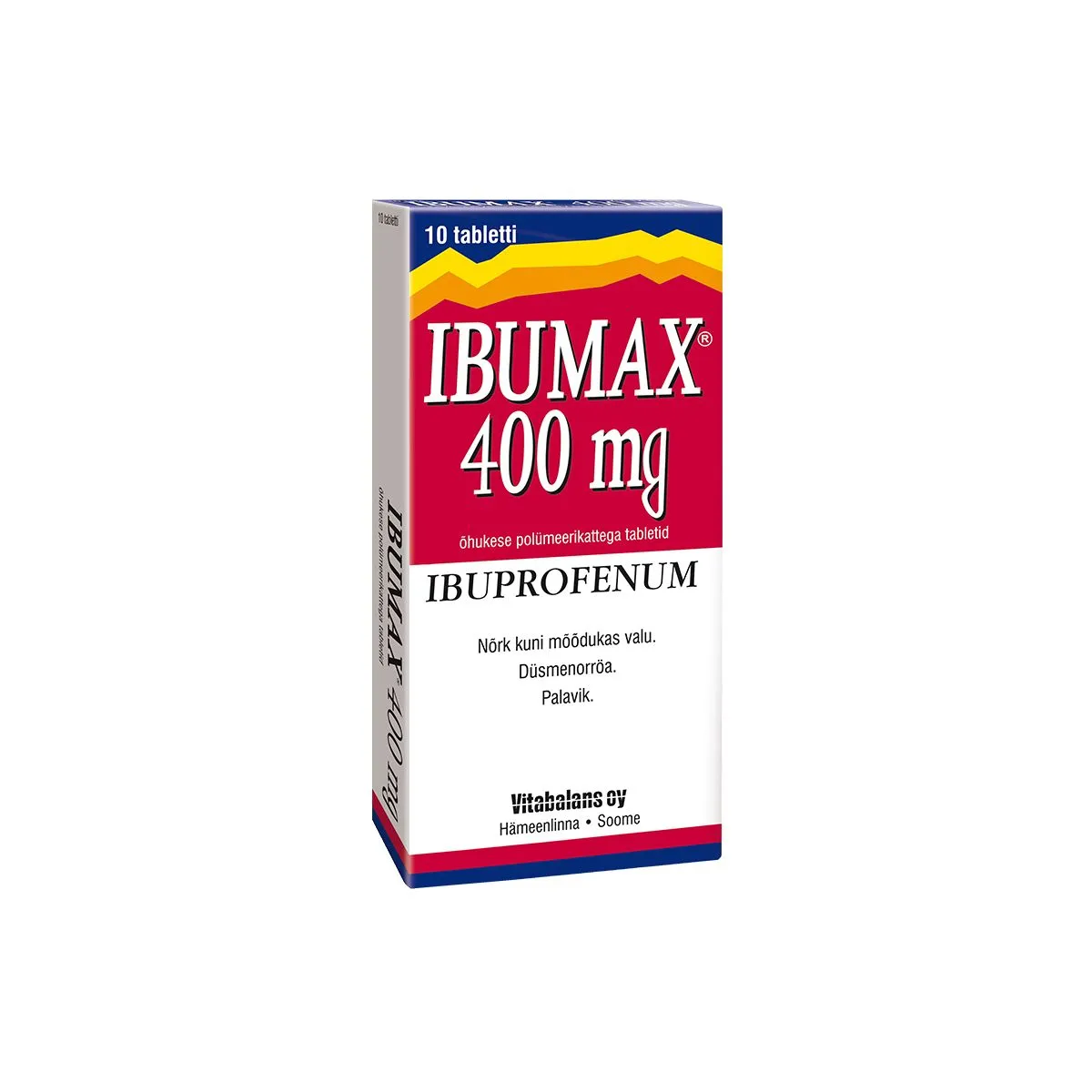 IBUMAX TBL 400MG N10 - Product Image