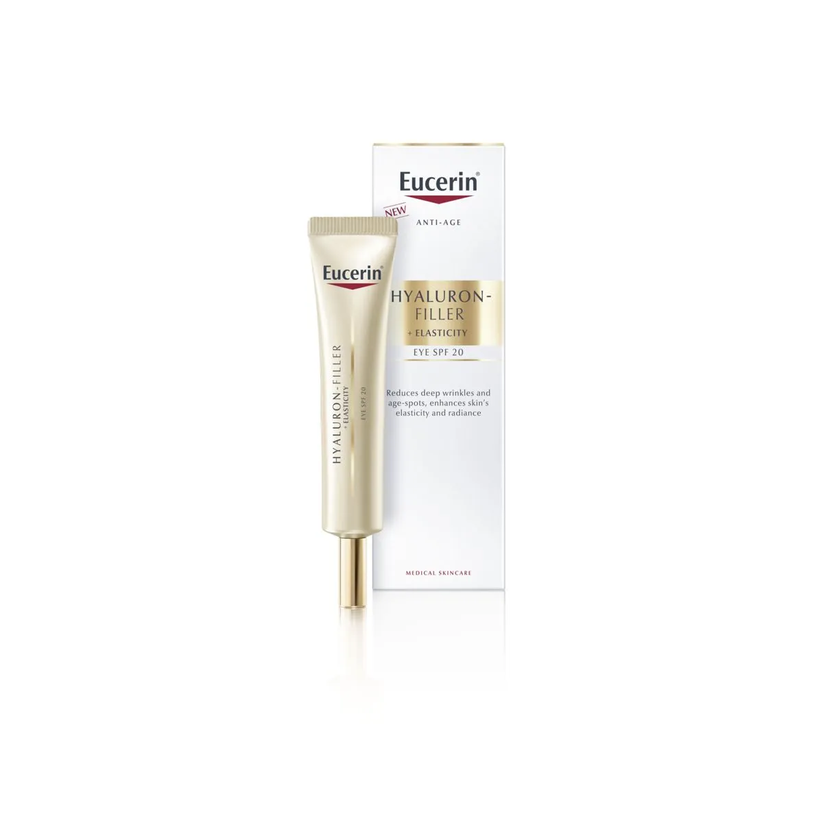EUCERIN HYALURON FILLER+ELASTICITY SILMAÜMBRUSKREEM 15ML - Product Image