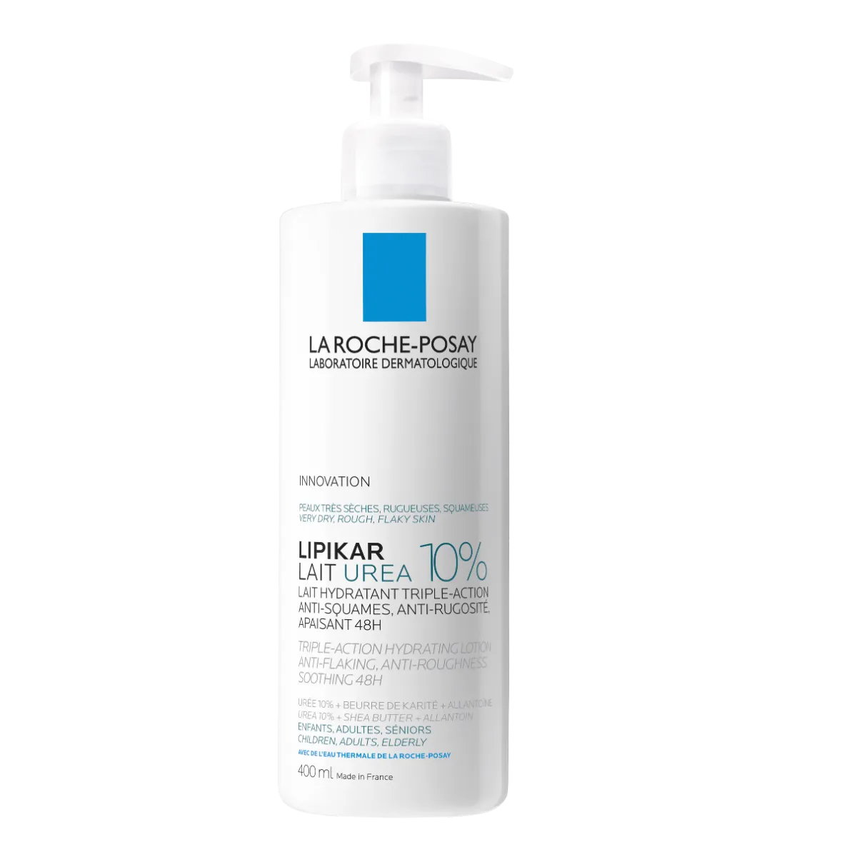 LA ROCHE-POSAY LIPIKAR LAIT IHUPIIM 10% UUREAGA NIISUTAV 400ML - Product Image