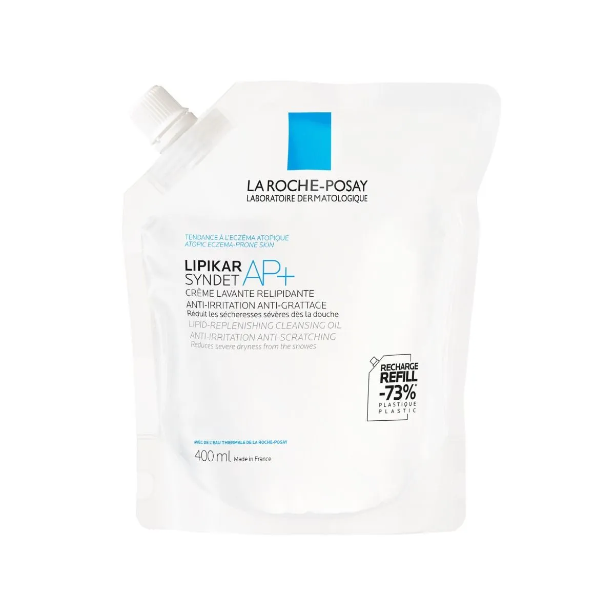 LA ROCHE-POSAY LIPIKAR SYNDET AP+ PESUGEEL-KREEM TÄITEPAKEND 400ML - Product Image