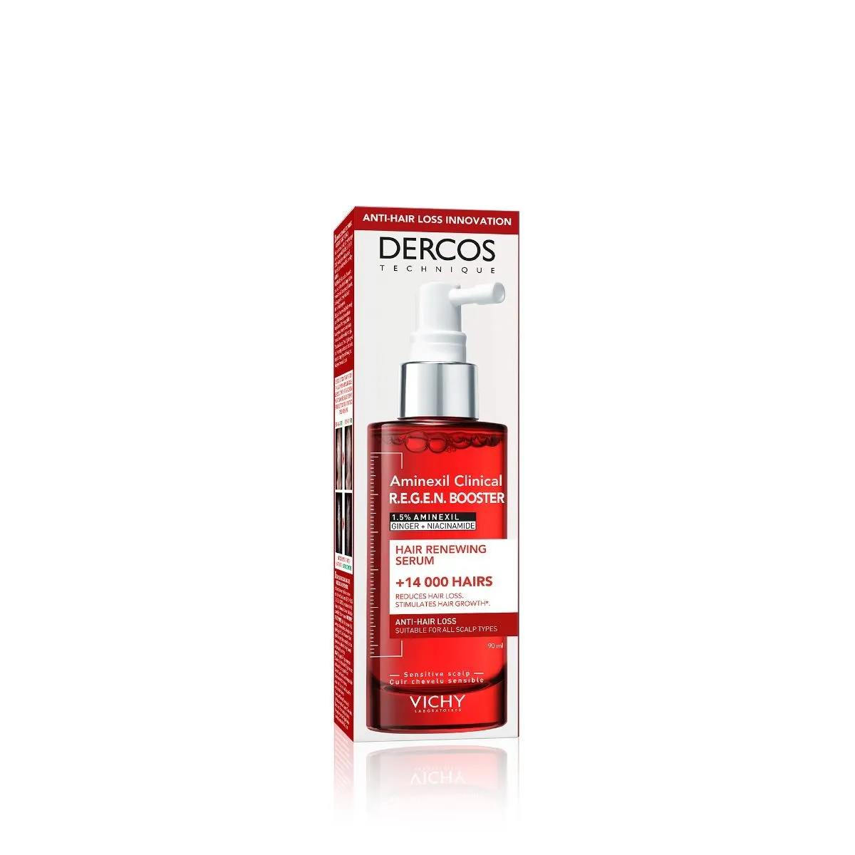 VICHY DERCOS R.E.G.E.N JUUKSEID TUGEVDAV JA STIMULEERIV SEERUM 90ML - Product Image 1