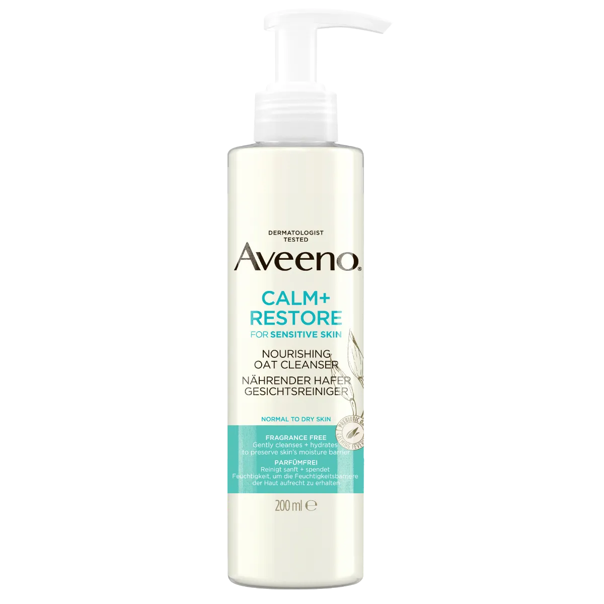 AVEENO CALM+RESTORE NÄOPUHASTUSGEEL 200ML - Product Image 1