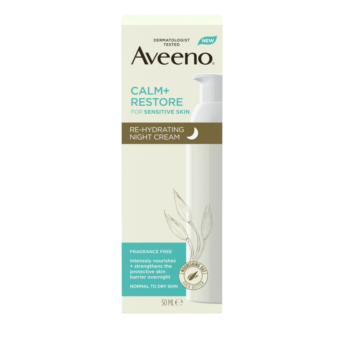 AVEENO CALM+RESTORE ÖÖKREEM 50ML - Product Image 1