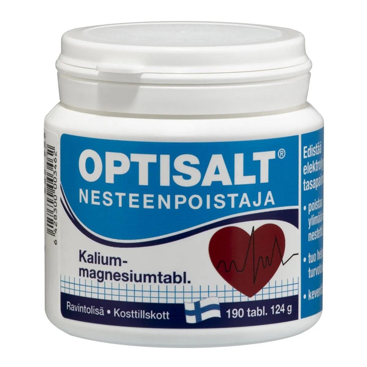 OPTISALT K+MG TBL N190 (124G) - Product Image 1