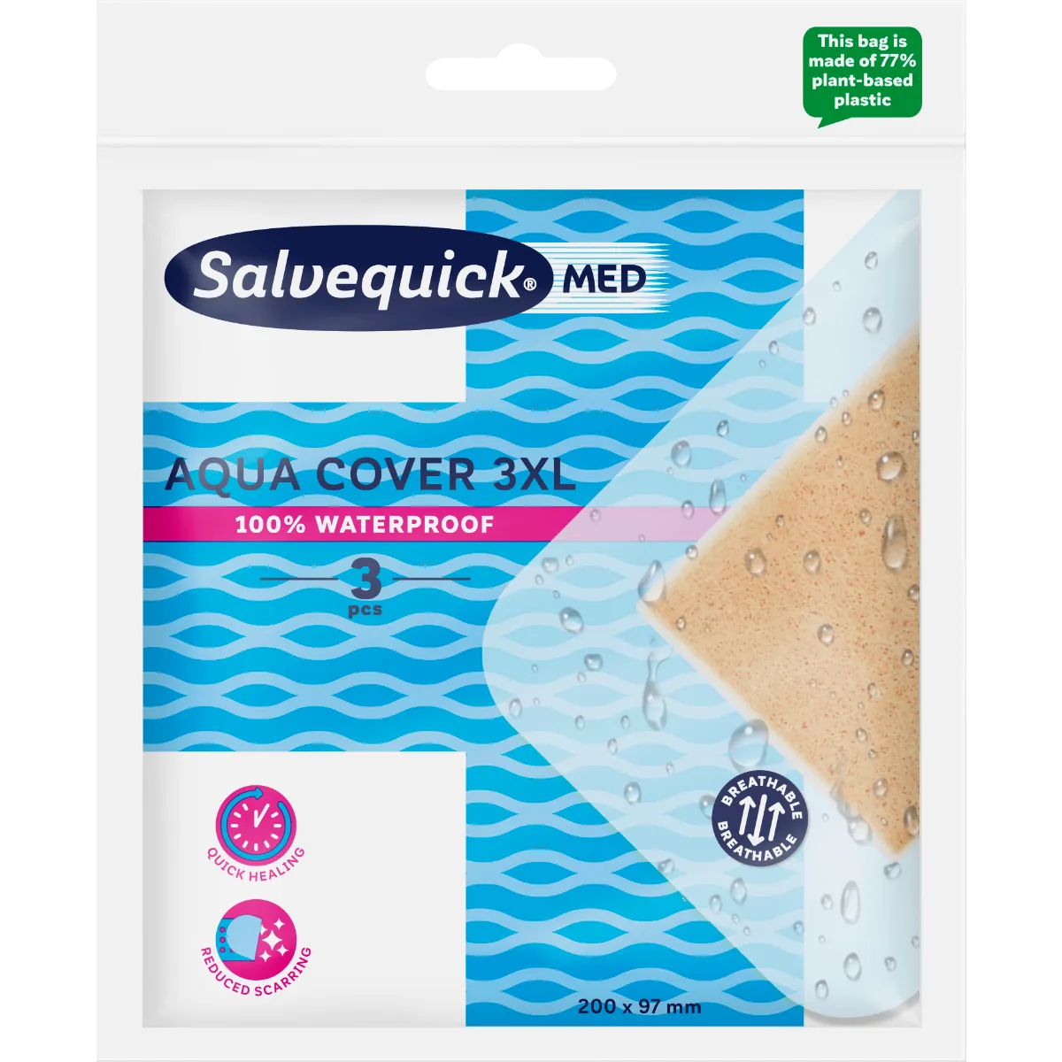 SALVEQUICK PLAASTER AQUA COVER XXXL N3 - Product Image