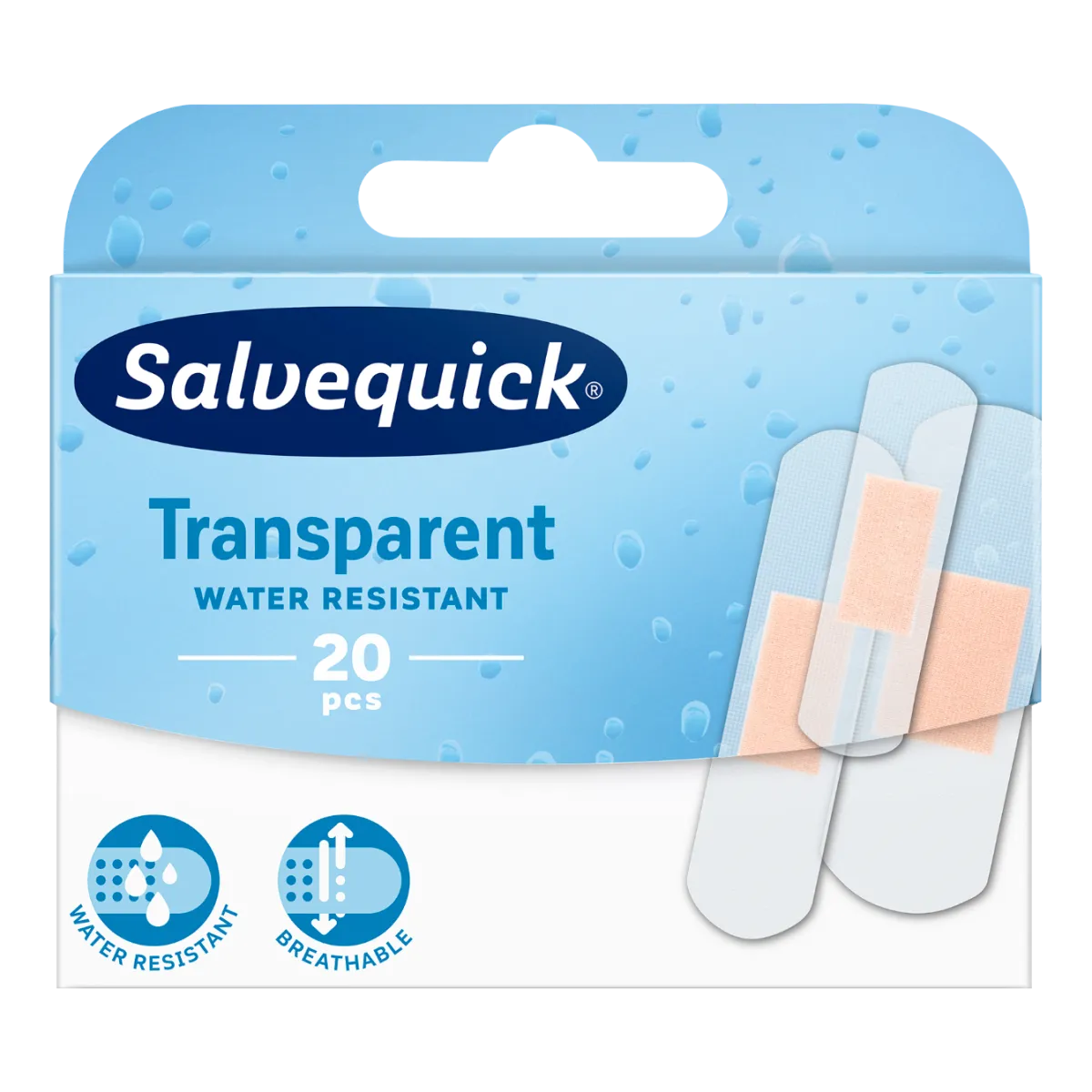 SALVEQUICK PLAASTER TRANSPARENT N20 - Product Image