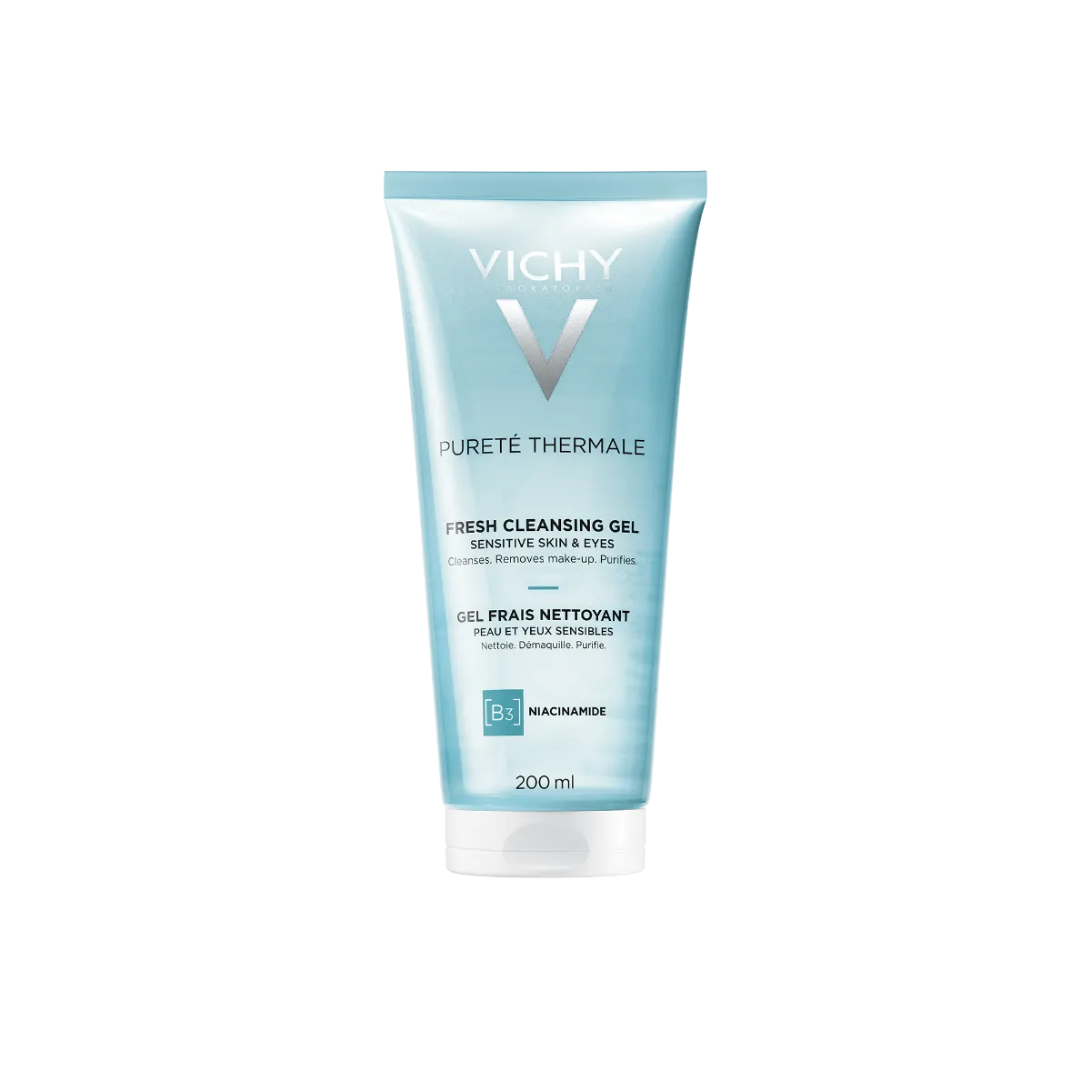 VICHY PURETE THERMALE VÄRSKENDAV NÄOPESUGEEL 200ML UUS - Product Image