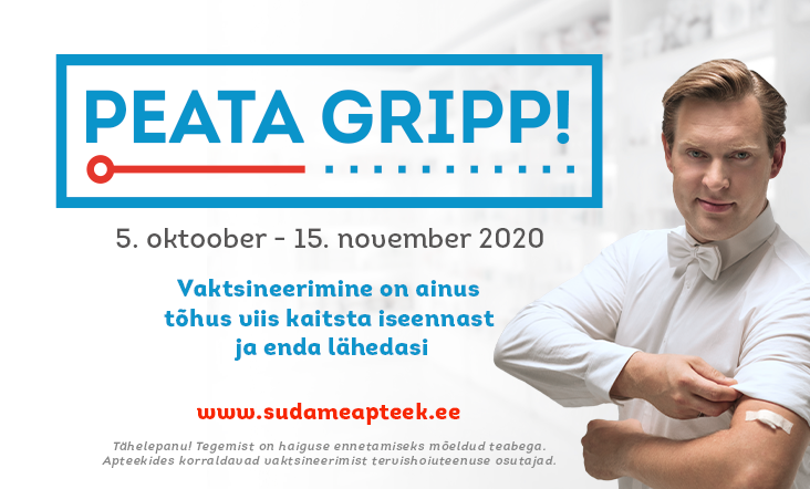 UUS! Gripiviiruse vastane vaktsineerimine